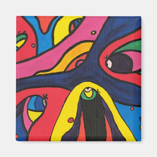 Iemand kijkt magneet (Voorkant)