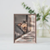 Iemand kijkt naar jou Briefkaart (Staand voorkant)