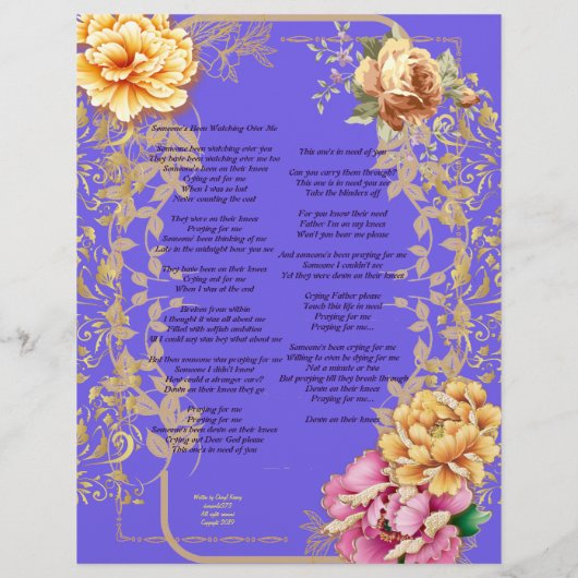 Iemand kijkt naar mijn gedicht. (Achterkant)