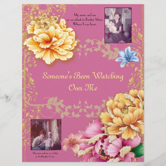 Iemand kijkt over mij gepersonaliseerd papier (Voorkant)