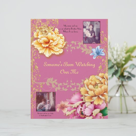 Iemand kijkt over mij gepersonaliseerd papier (Staand voorkant)