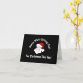 Iemand krijgt kerstgeschenk kolen Kerstgroet Kaart (Gele Bloem)