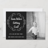 Iemand krijgt steenkool | Kerstvlakke Kaart (Voorkant)