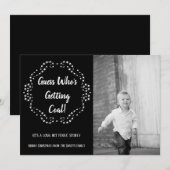 Iemand krijgt steenkool | Kerstvlakke Kaart (Voorkant / Achterkant)