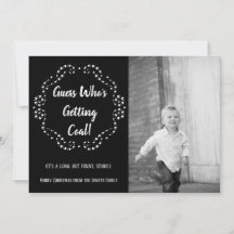 Iemand krijgt steenkool | Kerstvlakke Kaart