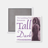 Iemand lang donker & knap - Fries Paard Magneet (Voorkant / Achterkant)