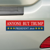 "IEMAND MAAR TRUMP" BUMPERSTICKER (Op auto)