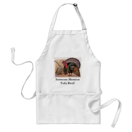  iemand Mention Tofu Bird Apron Standaard Schort (Voorkant)