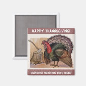  iemand Mention Tofu Bird Magnet (Voorkant / Achterkant)