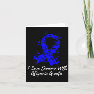 Iemand met Alopecia Areata Bewustzijn Liefhebben  Kaart