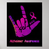 Iemand met Alzheimer Liefde Alzheimer Bewustzijn S Poster (Voorkant)