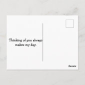 Iemand met AUTISM verlicht mijn wereld Briefkaart (Achterkant)