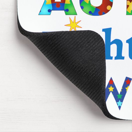 Iemand met AUTISM verlicht mijn wereld Muismat (Hoek)