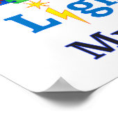 Iemand met AUTISM verlicht mijn wereld Poster (Hoek)