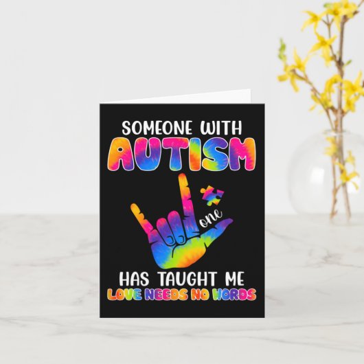 Iemand met autisme heeft me verteld dat ik me bewu kaart (Gele Bloem)