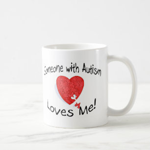 Iemand met autisme houdt van mij (P Hrt) Koffiemok