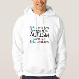 Iemand met autisme houdt van mij (puzzle) hoodie