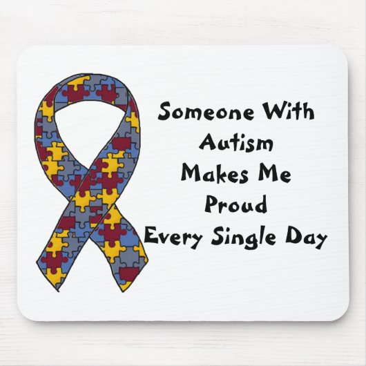 Iemand met autisme maakt dat ik elke Da druk Muismat (Voorkant)