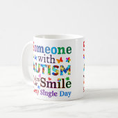 Iemand met AUTISme maakt me klein Koffiemok (Voorkant links)