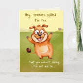 Iemand morste de thee Schattigee honden worden gez Kaart (Voorkant)