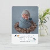 Iemand nieuw is hier Foto geboorteaankondiging Aankondiging (Staand voorkant)