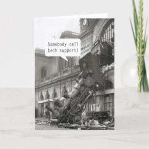 Iemand noemt Tech Support Train Wreck Kaart