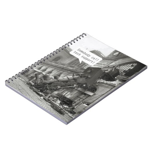 Iemand noemt Tech Support Train Wreck Notitieboek (Linkerzijde)