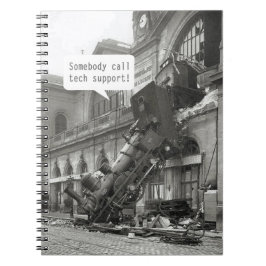 Iemand noemt Tech Support Train Wreck Notitieboek