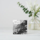 Iemand noemt Tech Support Train Wreck Vierkante Visitekaartje (Staand voorkant)