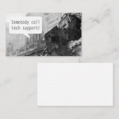 Iemand noemt Tech Support Train Wreck Visitekaartje (Voorkant / Achterkant)