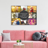 Iemand om het gedenken te onthouden Foto Collage Canvas Afdruk (Insitu (Woonkamer))