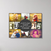 Iemand om het gedenken te onthouden Foto Collage Canvas Afdruk (Voorkant)