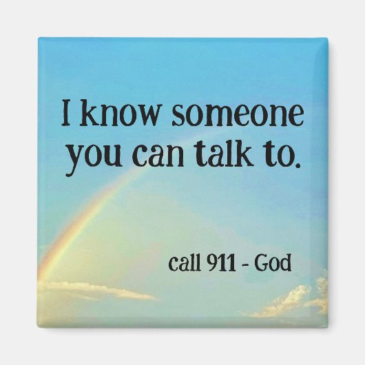 Iemand om mee te praten magneet (Voorkant)