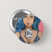 Iemand om van te houden ronde button 5,7 cm (Voorkant /achterkant)