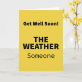 Iemand onder de doezelaar - Goed doen Kaart (Gele Bloem)