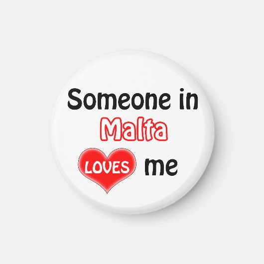 Iemand op Malta houdt van mij Magneet (Voorkant)