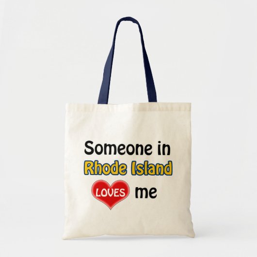 Iemand op Rhode Island houdt van me Tote Bag (Voorkant)