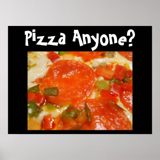 Iemand Pizza? Poster (Voorkant)
