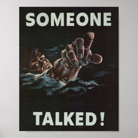 Iemand praatte Wereldoorlog 2 POSTER (Voorkant)