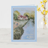 Iemand speciaal 40th Birthday Kaart (Gele Bloem)