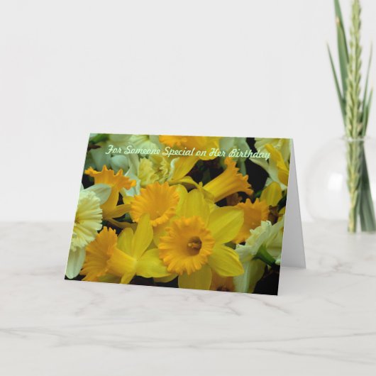 Iemand speciaal op haar verjaardag kaart (Voorkant)