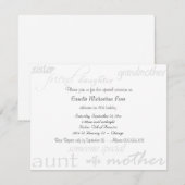 Iemand speciaal - Vrouw - uitnodiging ter gelegenh (Voorkant / Achterkant)