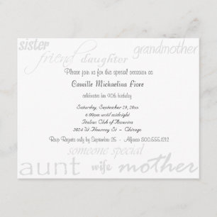 Iemand speciaal - Vrouw - uitnodiging ter gelegenh