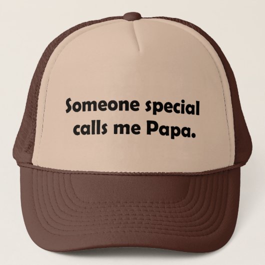 Iemand Special noemt me Papa T-shirts en cadeautje Trucker Pet (Voorkant)