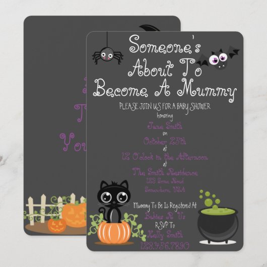 Iemand staat op het punt een mummie te worden kaart (Voorkant / Achterkant)