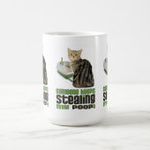 Iemand steelt steeds mijn poep kat kunst koffiemok (Center)