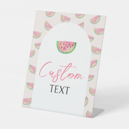 Iemand Sweet is onderweg, Baby shower. Reclamebord Met Voetstuk