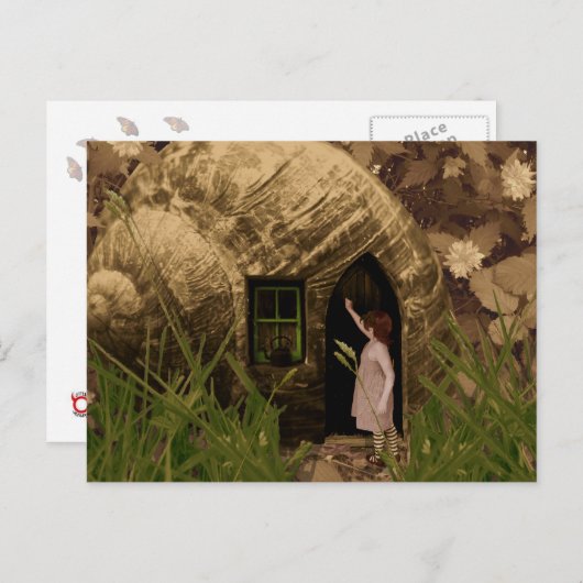 Iemand thuis? briefkaart (Voorkant / Achterkant)