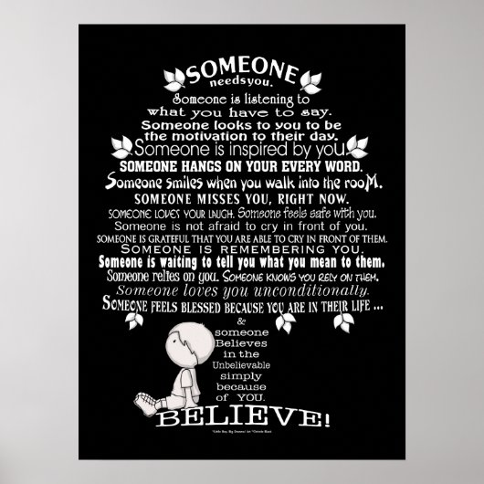 Iemand Tree Poster (Voorkant)