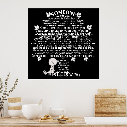 Iemand Tree Poster (Keuken)